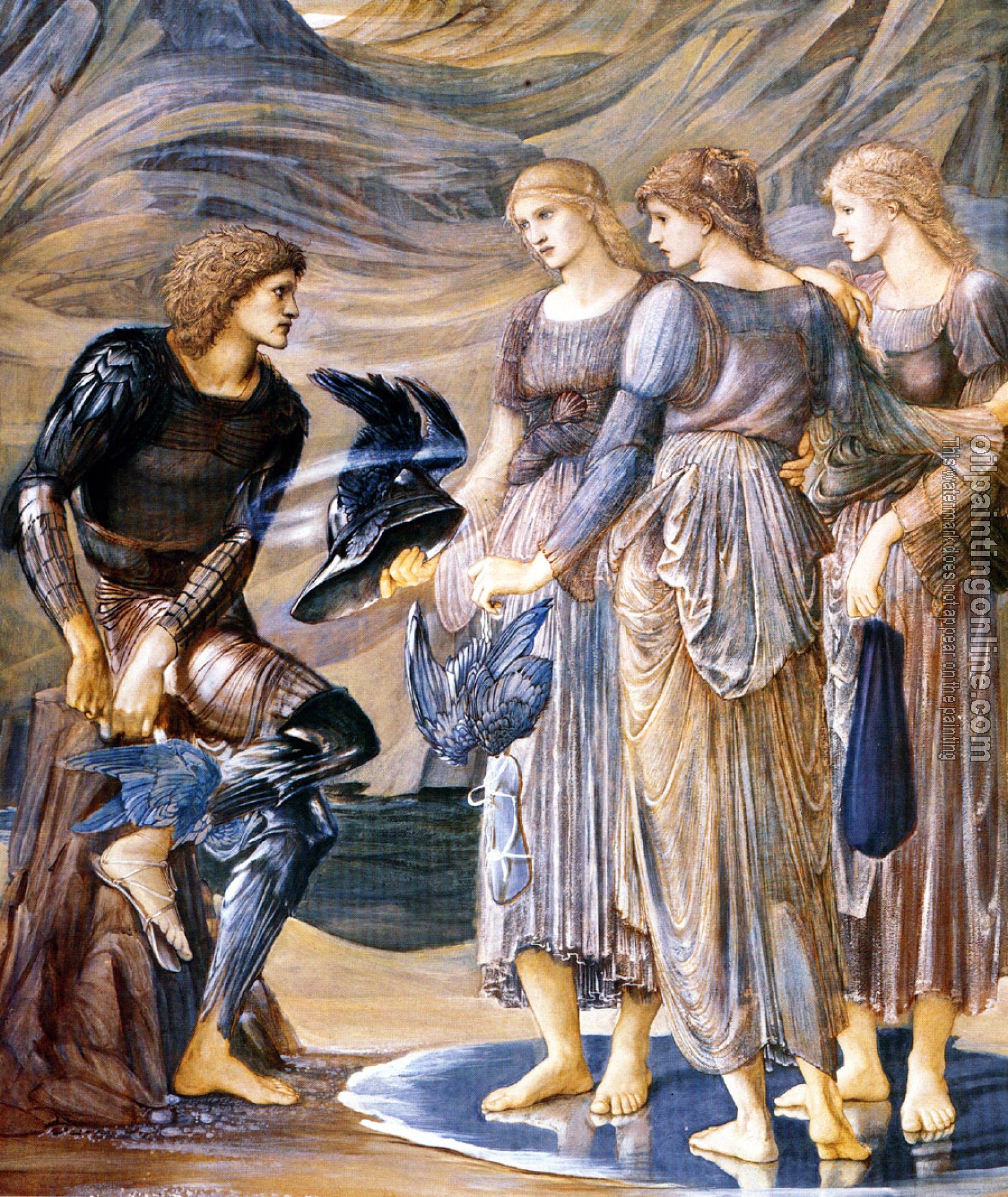 Burne-Jones, Sir Edward Coley - Perseus and the Sea Nymphs